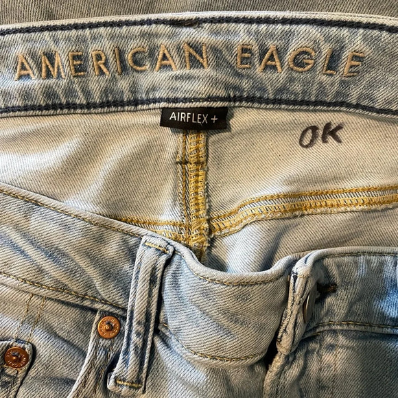 American Eagle AirFlex+ Athletic Straight Jean Light Wash Size 34/30 - Picture 14 of 16